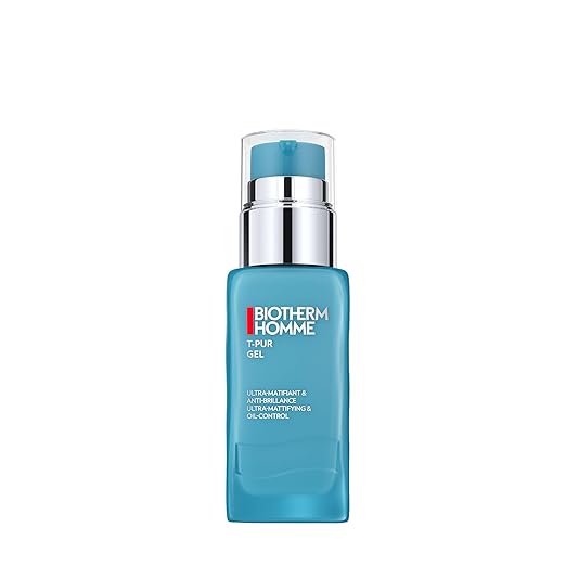 Biotherm Homme T-PUR Moisturising Gel, Refreshing Face Cream for Men, Mattifying Face Care with Sea Minerals for a Refined Complexion and an Even Complexion, 50 ml