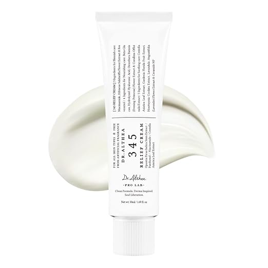 Dr.Althea 345 Relief Cream | Moisturizer for Soothing Recovery and Blemish Care with PDRN & Niacinamide | Korean Vegan Skin Care for All Skin Types, 50ml (50.0ml (Pack of 1))
