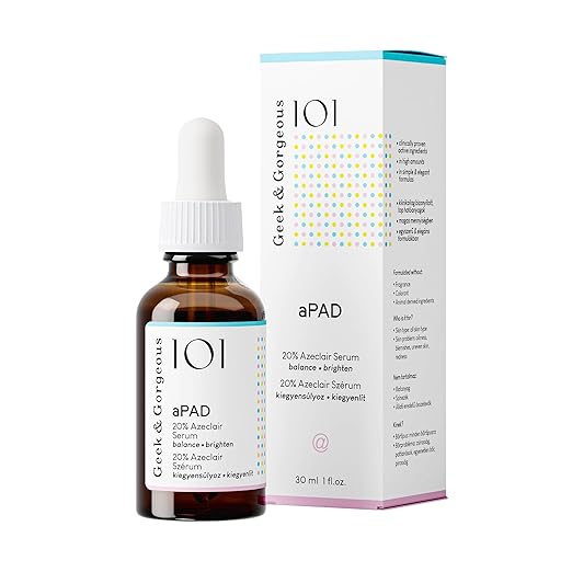 Geek & Gorgeous - aPAD Soothing Azelaic Acid Serum for the Face, with High Dose Potassium Content, Against Redness, for All Skin Types and Sensitive Skin, 30 ml