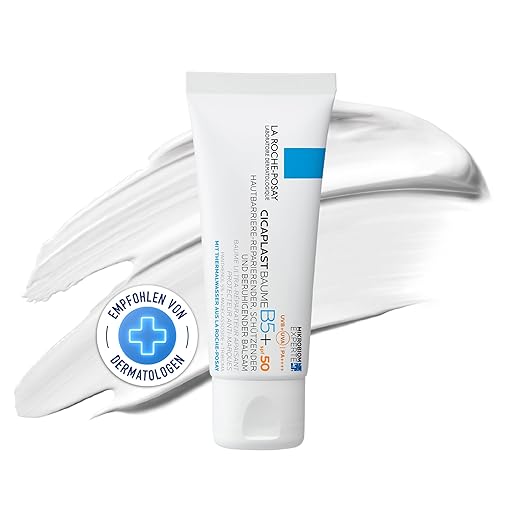 La Roche Posay Cicaplast Baume B5+ SPF 50, Regenerating Cream for Sensitive and Irritated Face and Body Skin with Patented Procerad, Tribioma, Madecassoside and Vitamin B5, 40 ml