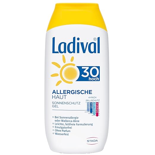 Ladival Allergic Skin Gel Sunscreen, SPF 30, 200 ml