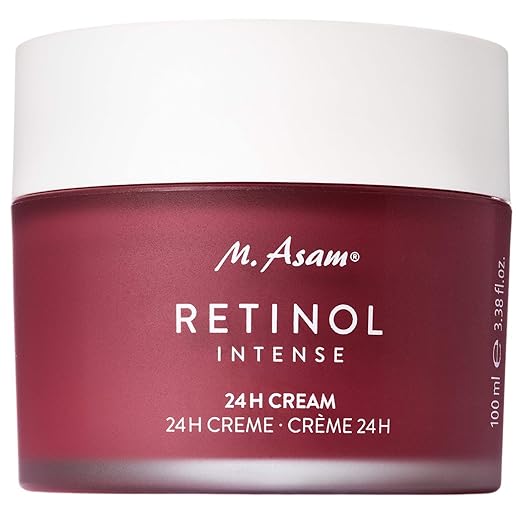 M. Asam Retinol Intense 24h Cream (100 ml) - Nourishing Face Cream for Effective Wrinkle Smoothing & Against Signs of Ageing with Hyaluronic & Shea Butter, Vegan Anti-Ageing Cream