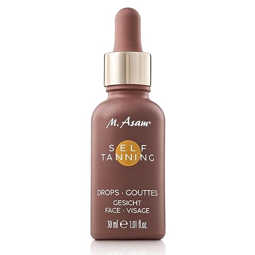 M. Asam SUN Self Tanning Drops (30 ml) - Liquid Self-Tanning Concentrate for Mixing with Face Care, Individual Tanning Intensity & Streak-free Result After a Few Hours