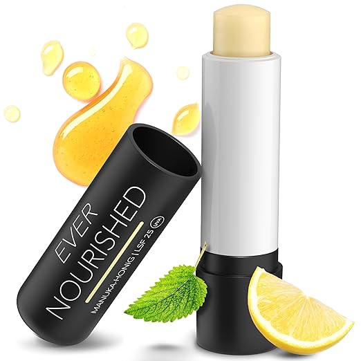 Manuka Lip Care with SPF 25 - for Herpes and Dry Lips - Lip Balm with Manuka Honey (MGO 400+) and Sun Protection 25 UVA - Lip Balm Stick 1 x 4.6 g