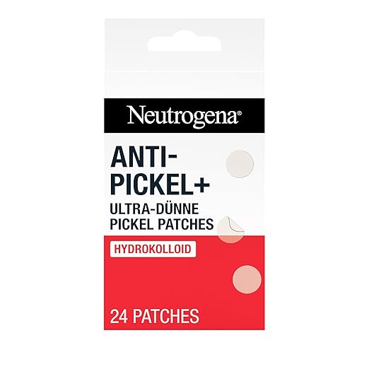 Neutrogena Anti-Pimple + Ultra Thin Pimple Patches 24 Pieces Hydrocolloid Technology, Fights Impurities, Reduces Pimple Size, Protects Against Pimple Paints