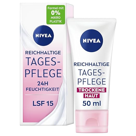 NIVEA Reichhalitge Tagespflege 24hFeuchtigkeit Trockene Haut LSF15
