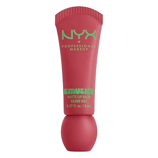 NYX Professional Makeup Lip Balm Matte Buildable Color Comfortable Feel Unique Sweet Fragrance Smushy Matte Lip Balm Snuggle SZN