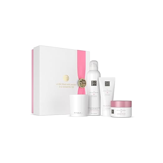 RITUALS The Ritual of Sakura Gift Set, Medium - Gift Box with Products for Body Care with Rice Milk and Cherry Blossoms - Nourishing Properties