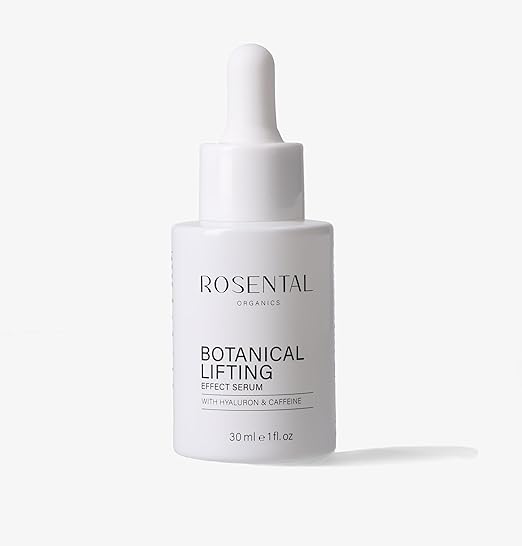 ROSENTAL Organics Natural Botanical Lifting Effect Serum with Hyaluronic Acid and Caffeine Anti-Wrinkle Face Care - Hyaluronic Acid Face Serum - Moisturising Serum - Anti-Ageing Natural Cosmetics (30