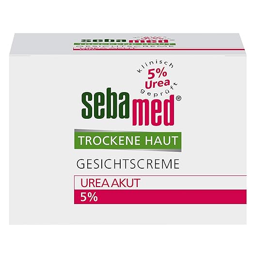 Sebamed Dry Skin Face Cream Urea Acute 5%, for Men and Women, Noticeably Relieves Tension and Roughness in Dry Skin, Helps Restore the Moisture Balance of the Skin